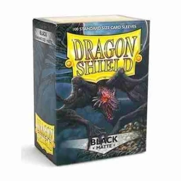 100 Dragon Shield Sleeves - Matte Black