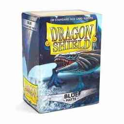 100 Dragon Shield Sleeves - Matte Blue
