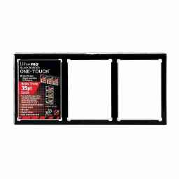 Ultra Pro - 3-Card Black Border ONE-TOUCH Magnetic Holder