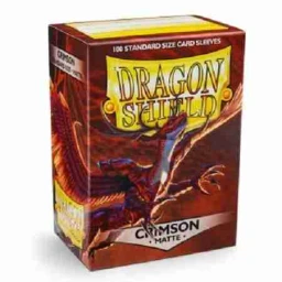 Dragon Shield Standard Sleeves - Matte Crimson (100 Sleeves)