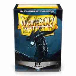Dragon Shield Standard Sleeves - Matte Jet Black (100 Sleeves)