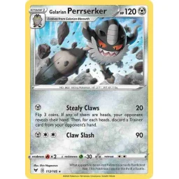 Vivid Voltage - 113/185 - Galarian Perrserker - Rare