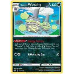 Chilling Reign - 096/198 - Galarian Weezing - Rare