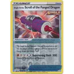 Evolving Skies - 158/203 - Single Strike Scroll of the Fanged Dragon Reverse Holo