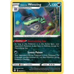 Shining Fates - 042/072 - Galarian Weezing Holo