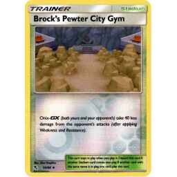 Hidden Fates - 054/068 - Brock's Pewter City Gym - Reverse Holo