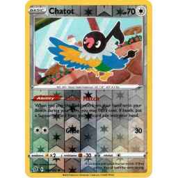 Rebel Clash - 142/192 - Chatot - Reverse Holo