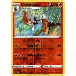 Sword & Shield - 035/202 - Cinderace - Reverse Holo