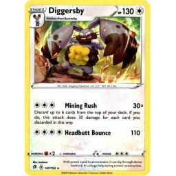 Rebel Clash - 147/192 - Diggersby - Rare