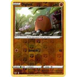 Sword & Shield - 092/202 - Diglett - Reverse Holo