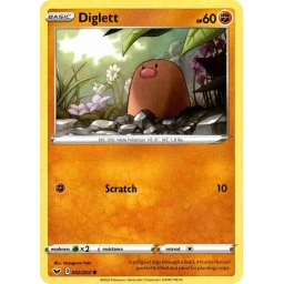 Sword & Shield - 092/202 - Diglett