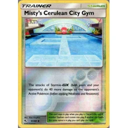 Hidden Fates - 061/068 - Misty's Cerulean City Gym - Reverse Holo