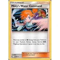 Hidden Fates - 063/068 - Misty's Water Command - Holo
