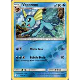Hidden Fates - 018/068 - Vaporeon - Reverse Holo