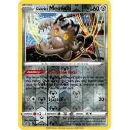 Rebel Clash - 126/192 - Galarian Meowth - Reverse Holo