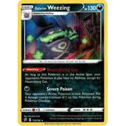 Rebel Clash - 113/192 - Galarian Weezing - Holo
