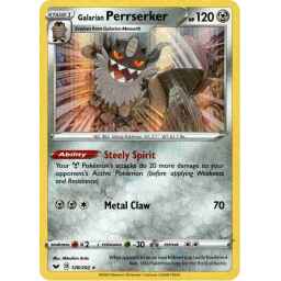 Sword & Shield - 128/202 - Galarian Perrserker - Holo