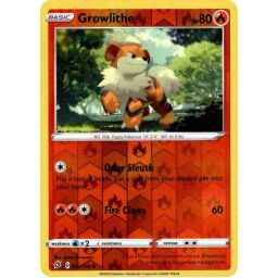 Rebel Clash - 027/192 - Growlithe - Reverse Holo