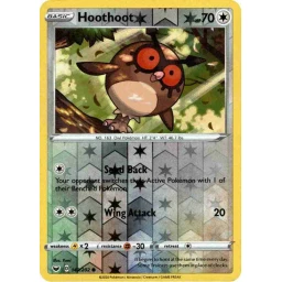 Sword & Shield - 143/202 - Hoothoot - Reverse Holo