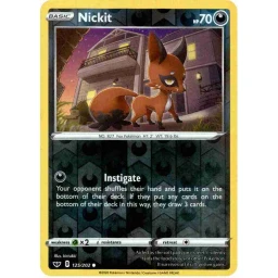 Sword & Shield - 125/202 - Nickit - Reverse Holo