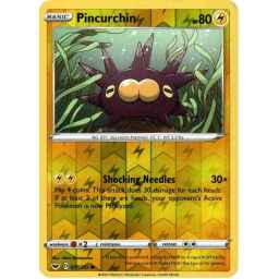 Sword & Shield - 077/202 - Pincurchin - Reverse Holo