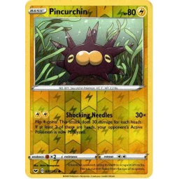 Sword & Shield - 077/202 - Pincurchin - Reverse Holo