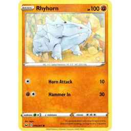 Sword & Shield - 096/202 - Rhyhorn