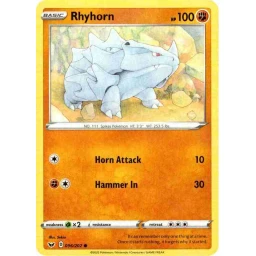 Sword & Shield - 096/202 - Rhyhorn