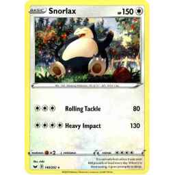 Sword & Shield - 140/202 - Snorlax - Rare