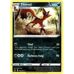 Sword & Shield - 126/202 - Thievul - Rare