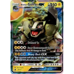 Crimson Invasion - 034/111 - Alolan Golem GX
