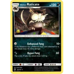 Burning Shadows - 082/147 - Alolan Raticate - Rare