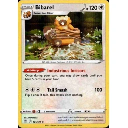 Brilliant Stars - 121/172 - Bibarel - Holo Rare