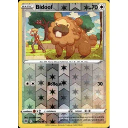 Brilliant Stars - 120/172 - Bidoof - Reverse Holo