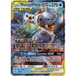 Cosmic Eclipse - 038/236 - Blastoise & Piplup GX