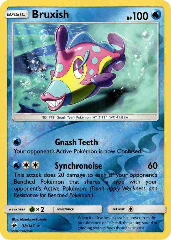 Burning Shadows - 038/147 - Bruxish - Reverse Holo