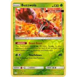 Cosmic Eclipse - 021/236 - Buzzwole - Reverse Holo