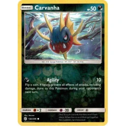 Cosmic Eclipse - 132/236 - Carvanha - Reverse Holo