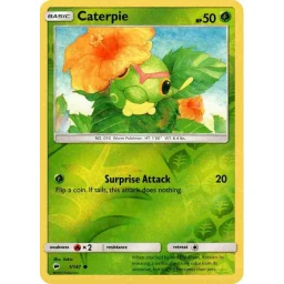 Burning Shadows - 001/147 - Caterpie - Reverse Holo