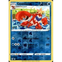 Brilliant Stars - 033/172 - Crawdaunt - Reverse Holo