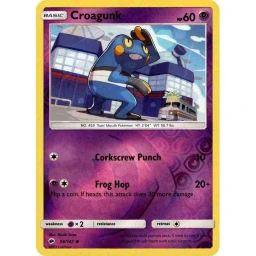Burning Shadows - 054/147 - Croagunk - Reverse Holo
