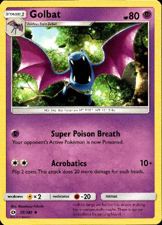 Sun & Moon - 055/149 - Golbat