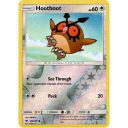 Burning Shadows - 106/147 - Hoothoot - Reverse Holo
