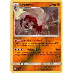 Cosmic Eclipse - 124/236 - Lycanroc - Reverse Holo