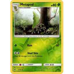Burning Shadows - 002/147 - Metapod - Reverse Holo