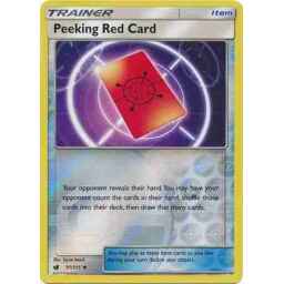 Crimson Invasion - 097/111 - Peeking Red Card - Reverse Holo