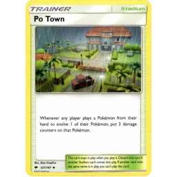 Burning Shadows - 121/147 - Po Town - Reverse Holo