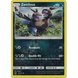 Crimson Invasion - 061/111 - Zweilous - Reverse Holo