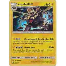 Guardians Rising - 042/145 - Alolan Golem - Holo Rare