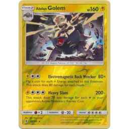 Guardians Rising - 042/145 - Alolan Golem - Reverse Holo